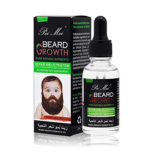 Aceite Para Barba,Duvina Cuidado de Barba, Cuidado de la Barba Nutrición Profunda de la Barba y La Piel, Aceite para el Crecimiento de la Barba y del Pelo, Aceite para Barba Cuidado para hombres