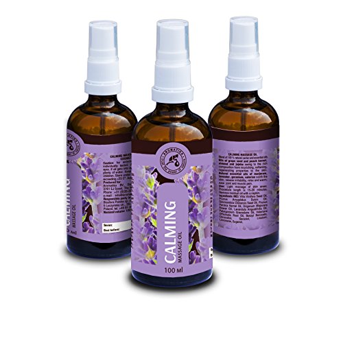 Aceite para Masajes Relajantes 100ml - Aceite de Lavanda 100% Natural - Cosméticos Naturales para Alivio del Estrés - Sueño Reparador - para el Cuidado de la Piel - Aromaterapia