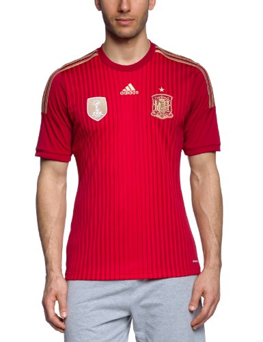 adidas Trikot FEF Spanien Heim Camiseta, Hombre, Rosa/Blanco, S