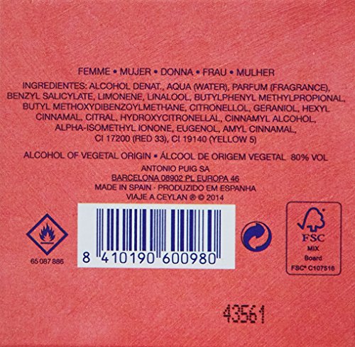 Adolfo Dominguez - Viaje A Ceylan Woman Agua De Tocador Vaporizador, 50 ml