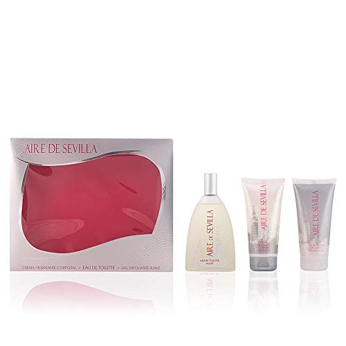 Aire de Sevilla para Mujer - Set Eau de Toilette, Crema Perfumada y Gel Exfoliante