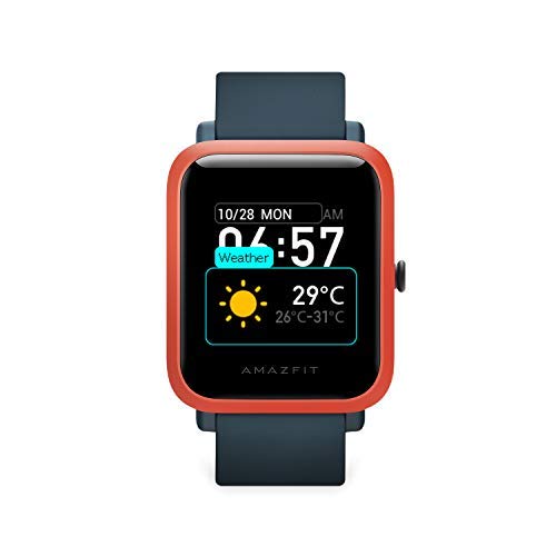 Amazfit Bip S Smartwatch 5ATM GPS GLONASS -Reloj Inteligente con Bluetooth y conectividad con Android e iOS - Version Global (Naranja)