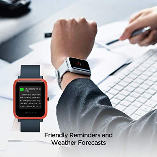 Amazfit Bip S Smartwatch 5ATM GPS GLONASS -Reloj Inteligente con Bluetooth y conectividad con Android e iOS - Version Global (Naranja)
