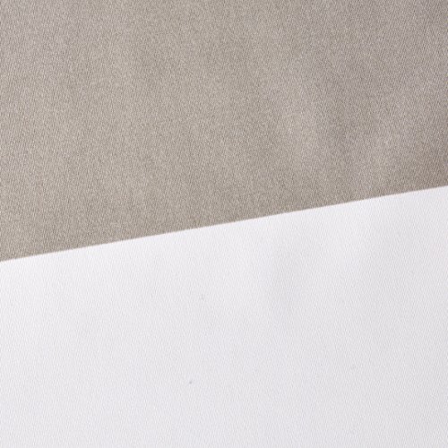 AmazonBasics - Juego de funda nórdica de microfibra ligera de microfibra, 260 x 220 cm, Gris raya reversible (Reversible Grey Stripe)