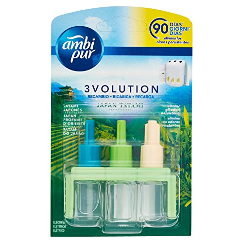 Ambi Pur 3Volution Tatami Japonés Recambio Para Ambientador Eléctrico - 21 ml