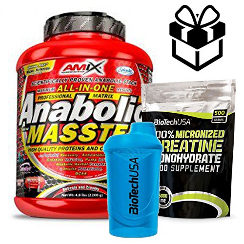 Amix Anabolic Masster 2,2 kg Fresa + Creatine + Batidor