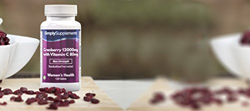 Arándanos rojos 12000mg - ¡Bote para 4 meses! - Apto para veganos - 120 comprimidos - Simply Supplements