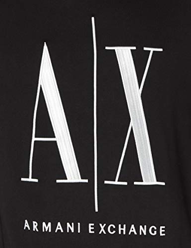 Armani Exchange Icon Sweat Sudadera, Negro (Black 1200), Small para Hombre