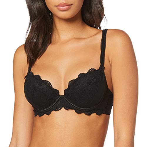 Aubade À L’Amour Sujetadores Push up, Negro (Noir Noir), 90D para Mujer