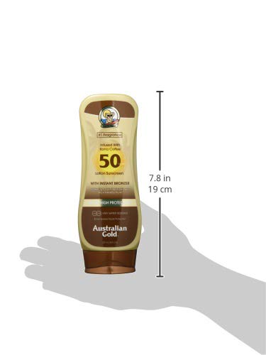 Australian gold Sunscreen spf50 lotion with bronzer 237 ml 1 Unidad 240 g