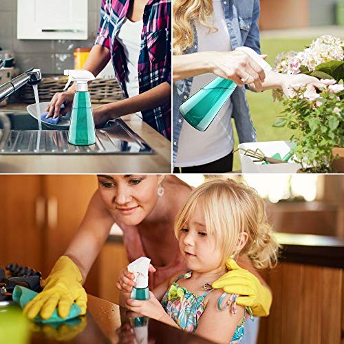 Babacom Botella de Spray Vacías Plástico (1 PCS), Spray Pulverizador Agua de Gatillo, Bote Spray Pulverizador para Plantas, Lejía, Limpieza, Jardinería y Cocina (500ML)