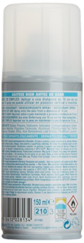 Babaria para Pies Desodorante Spray para Pies con Talco, 150 ml, Blanco