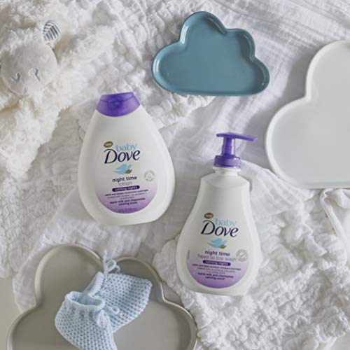 Baby Dove Loción para bebés Noches Tranquilas - Pack de 6 x 400 ml (Total: 2400 ml)