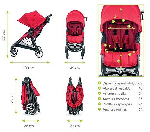 Baby Jogger City Mini Zip - Silla de paseo, color negro