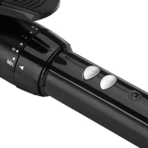 BaByliss C338E Tenacilla de pelo de 38 mm, 10 ajustes de temperatura, moldeador de pelo, cable profesional giratorio, recubrimiento Sublim Touch con punta fría de agarre