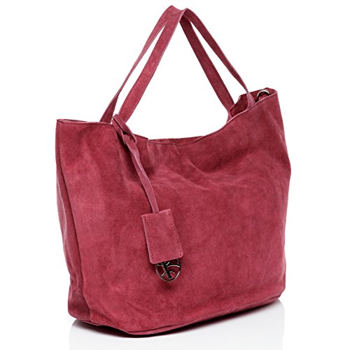 BACCINI® Bolso Tipo Tote Bag Selma Bolso de Mano Bolso de Hombro Piel Rosa