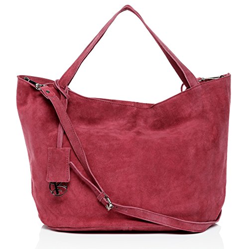 BACCINI® Bolso Tipo Tote Bag Selma Bolso de Mano Bolso de Hombro Piel Rosa