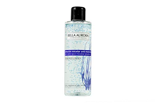 Bella Aurora Solución Micelar Anti-Manchas, Limpiador Aclarante e Iluminador, Textura Fluida, Unifica el Rostro y Difumina las Arrugas, 200 ml