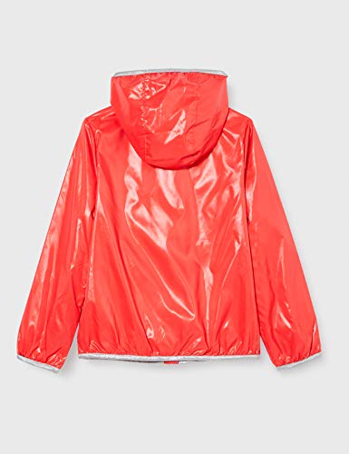 Benetton Giubbino Abrigo, Rojo (Bittersweet 1v1), 104 (Talla del Fabricante: XX) para Niñas