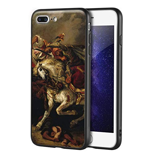 Berkin Arts Eugene Delacroix para iPhone 7 Plus&iPhone 8 Plus/Caja del teléfono Celular de Arte/Impresión Giclee UV en la Cubierta del móvil(Lotta di Giaour e Pasha)