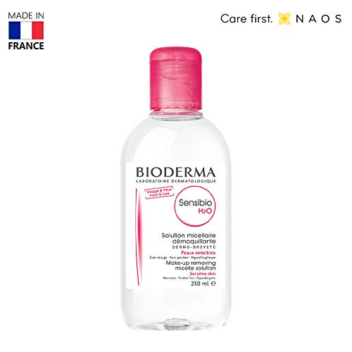 Bioderma Sensibio H2O, Limpiador Micelar y Desmaquillador, 250 ml