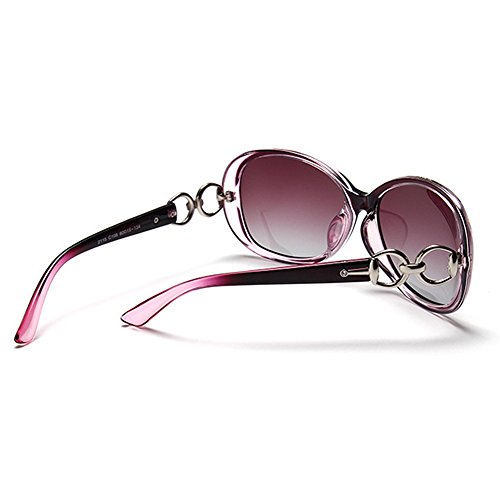 BLDEN Gafas de Sol Polarizadas Mujer, Moda Casual Estilo Gafas de Sol Oval Elegante UV 400 Protection