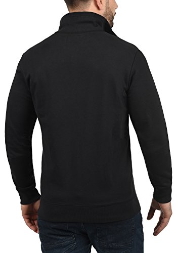 BLEND Alio Chaqueta Sudadera Jersey con Capucha con Cremallera con Forro Polar Suave Al Tacto, tamaño:L, Color:Black (70155)