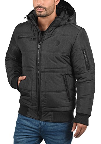 Blend Boris Chaquetón Chaqueta De Invierno para Hombre con Cuello Alto, tamaño:M, Color:Black (70155)