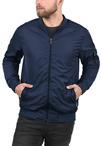 BLEND Craz Cazadora Bomber Chaqueta De Entretiempo para Hombre con Cuello Alto, tamaño:M, Color:Mood Indigo (74648)