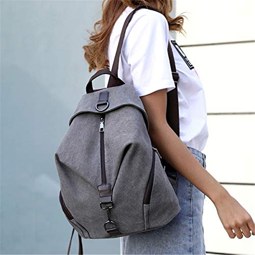 Bolso Mochila Mujer Casual Pequeña Mochilas Mujer Antirrobo, JOSEKO Señoras Bolsa de Viaje Bolsa de Escuela Bolsa Vintage Bolsa de Gran Capacidad Informal para Viajes Senderismo Regalo Mujer