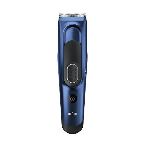 Braun HC 5030 - Máquina de cortar pelo profesional, cortapelos con 17 longitudes, color azul, ac / batería