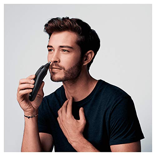 Braun Recortadora MGK3221 6 en 1, Máquina recortadora de barba, cortapelos, recortadora facial, para nariz y orejas para hombre, color verde eléctrico