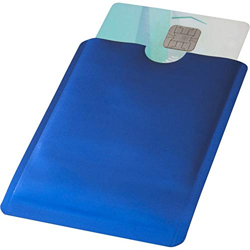 Bullet - Tarjetero RFID para teléfonos (9.2 x 6.4 cm) (Azul eléctrico)