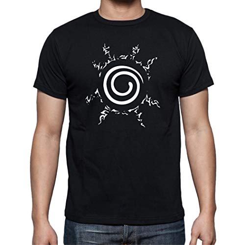 Camiseta de Hombre Naruto Manga Anime Shuriken Sasuke Kakashi 008 S