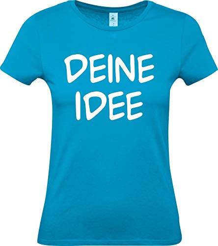 Camiseta de mujer personalizada con el texto que desees, texto impreso, nombre, club, regalo con frases Gag Sport turquesa M