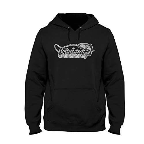 Camisetas Wild Soul, Sudadera, Temporada de truchas de pesca | Diseño de pegatinas | Gráfico | Logo | Ropa | Línea de ropa Negro Negro S