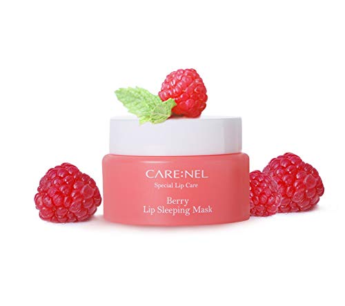 Carenel Berry - Tratamiento nocturno hidratante para labios, 23 g