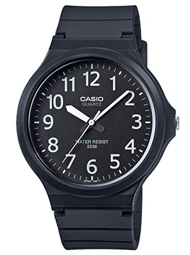 Casio Reloj Analógico para Hombre de Cuarzo con Correa en Plástico MW-240-1BVEF