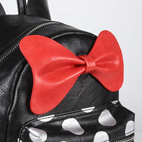 Cerdá Mochila Casual Moda Polipiel Minnie, Negro, 25 cm