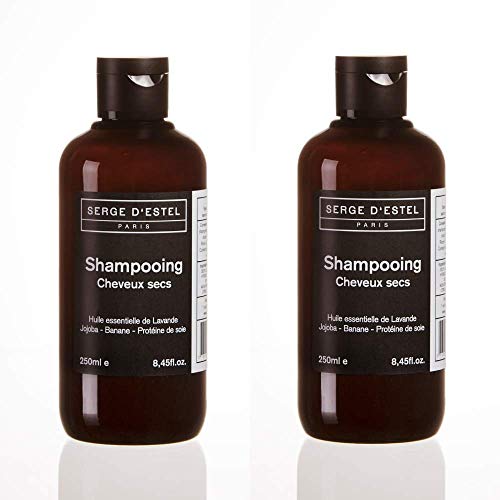 Champu Cabello Seco 250ml x2 Champu Nutritivo Hidratante Revitalizante Intenso con Activos Vegetales y Aceites Esenciales Champu Natural NO Probado en Animales.