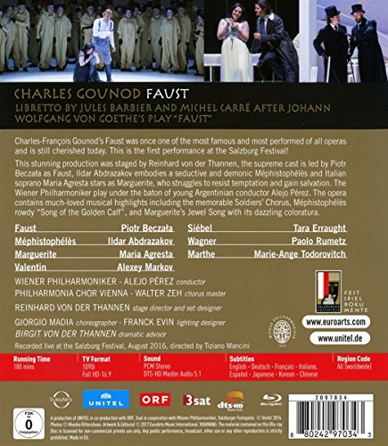 Charles Gounod - Faust (Salzburger Festspiele 2016) [Reino Unido] [Blu-ray]
