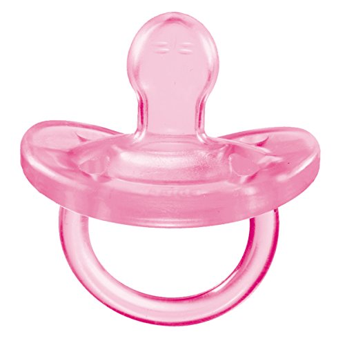 Chicco Phisio Soft - Chupete todo goma de silicona para 0 - 6 meses, color rosa