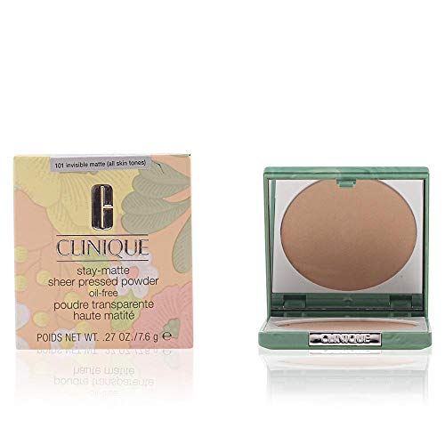 Clinique 18337 Stay-Matte Polvo Prensado Puro, 7.6 g, Mate invisible