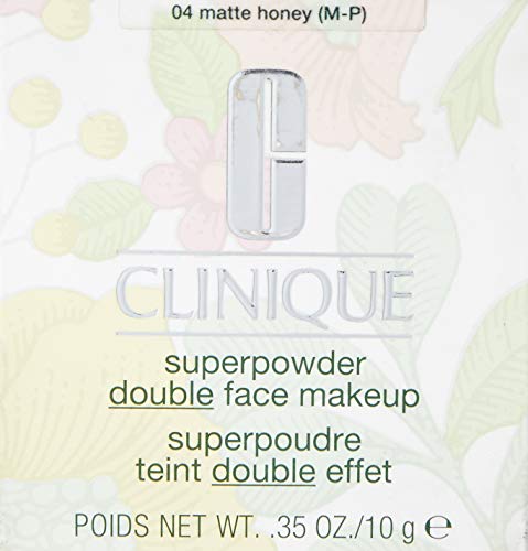 Clinique 19158 - Polvos compactos Double Effet, 04 Matte Honey, 10 gramos