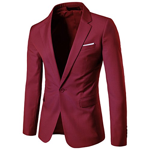 Cloudstyle Traje Suit Hombre 3 Piezas Chaqueta Chaleco pantalón Traje al Estilo Occidental