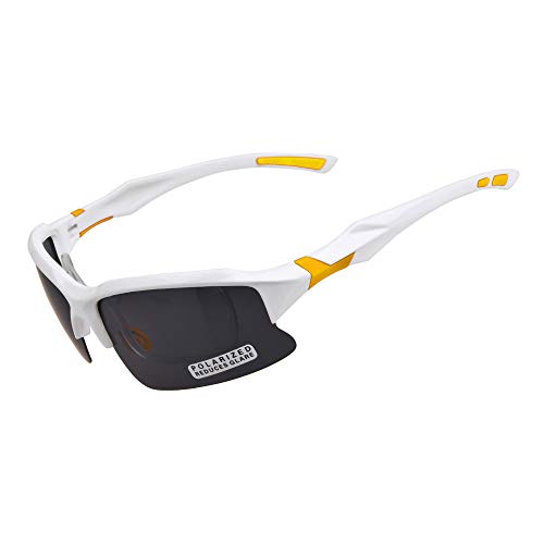 COCKE Gafas De Sol Polarizadas para Ciclismo, Gafas Deportivas con Protección Anti-UV400 Gafas, Gafas Protectoras Deportivas Ligeras, para Actividades Al Aire Libre, Ciclismo, Pesca, Golf,E