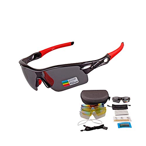 COCKE Gafas De Sol Polarizadas para Ciclismo, Gafas Deportivas con Protección Anti-UV400 Gafas, Gafas Protectoras Deportivas Ligeras, para Actividades Al Aire Libre, Ciclismo, Pesca, Golf,C