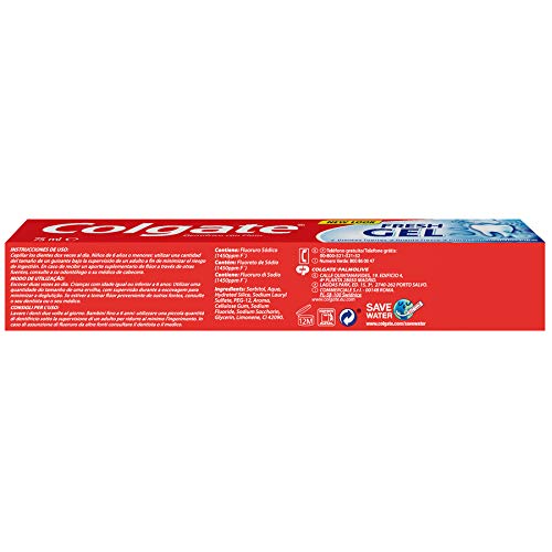 Colgate Flúor Gel, Pasta de Dientes - 75 ml