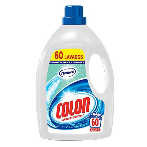 Colon Nenuco - Detergente para Lavadora, adecuado para Ropa Blanca y de Color, Formato Gel - 60 dosis