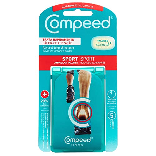 Compeed Extreme, Ampollas Medianas Con 20% Más Almohadillado, 5 Apósitos Hidrocoloides - Pack De 2 (Total 10) 40 g